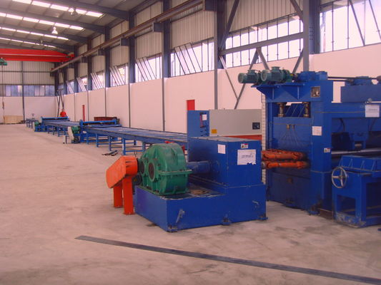 Ekonomis tiang tinggi lini produksi tiang lampu / Cutting Machine untuk 12000mm tiang lampu