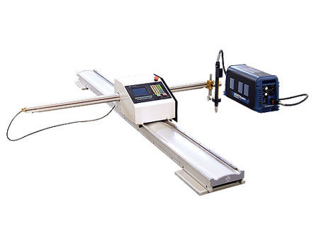 CNC portabel Flame Cutting mesin, Mesin tiang lampu untuk memotong tiang lampu pelat dasar