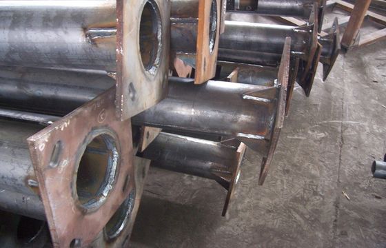 Mesin pengelasan plat dasar otomatis untuk tiang lampu kerucut, tiang tinggi, monopole