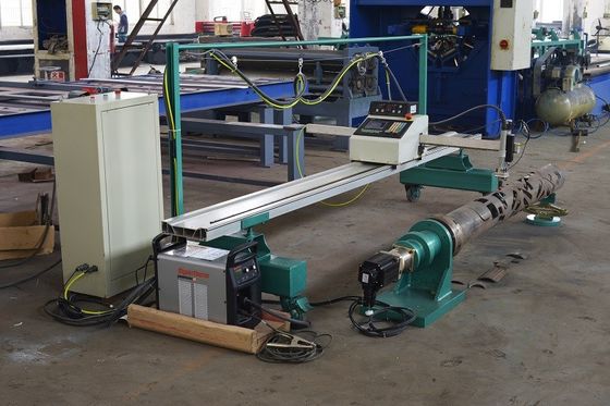2500 mm Mesin Pole Cahaya, CNC Plasma Light Pole Pintu Mesin Pemotong