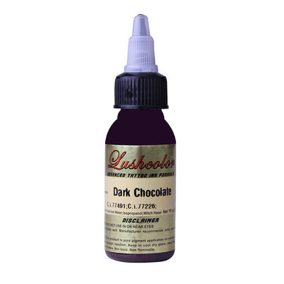 Custom Dark Chocolate Organic Permanen 4 oz Tattoo Ink For Dark Skin